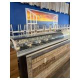 Yukon 71 inch refrigerated countertop sushi case