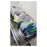 A lot of assorted plastic and Cambro lids and