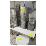 54 assorted stainless steel inserts