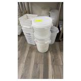 17 assorted size food storage containers