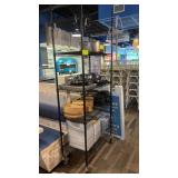 Black coated Metro rack 36 inches with five