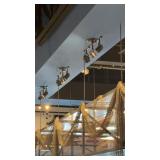 16 ceiling mount three spot light fixtures