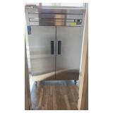 Dukerï¿½s two door stainless steel refrigerator