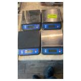 Four kitchen scales