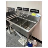 3 Compartment Pot Sink w/ Faucet
