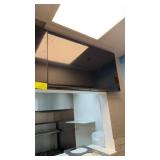 Three Samsung flatscreen monitors with wall mount