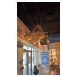 Driftwood style hanging chandelier