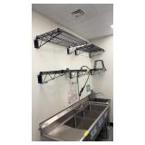 Four shelves Metro style black coated 36 inches