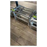 Three aluminum dunnage racks 24ï¿½ x 14ï¿½ wide