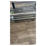 Five aluminum dunnage racks 36ï¿½ x 14ï¿½ wide