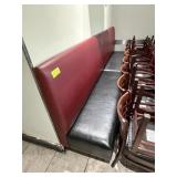 6 Wall Benches, Red/Black Pleather, 2 are 6 ft, 4