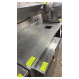 23 ft Long custom stainless steel table with