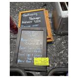LOT OF SMALL BLACKBOARDS