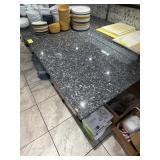 11 Stone Top Tables with Bases, 48 inch X 36 Inch