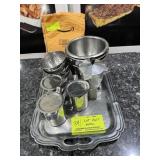 Lot of Assorted Metal and Tray