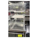 Plexiglass display case 13 inches wide