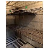 Lot of Metro Shelves in Cooler