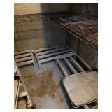 3 Assorted size Aluminum Dunnage Racks in Cooler