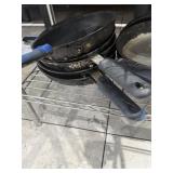 13 Assorted Size Frying Pans