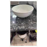 Lot of  19 large white soup bowls