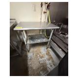 Stainless Steel Worktable, 36 inches x 24 inches