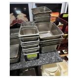 Lot of SS Inserts, Assorted with Some Lids