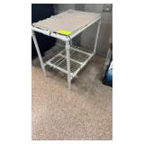 Small plastic shelving rack, 16 x 24