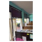 Five sets of blinds Wood look 58 inches wide with