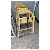 Two wooden high chair