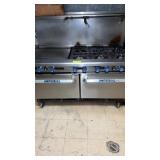 Imperial range six burner with griddle and two