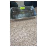Full-size deep hotel pan with drain screen