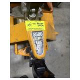 5500 pound pallet jack with extra long 75 inch