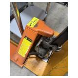 5500 pound pallet jack with extra long 75 inch