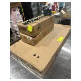 2. 36 inch Metro green epoxy coated wall shelves
