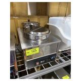 Two compartment warmer countertop