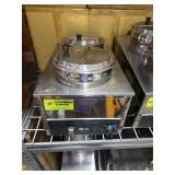 Two compartment warmer countertop