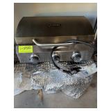 Propane gas grill three burner countertop