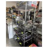 48 INCH CHROME METRO RACK WITH 4 SHELVES