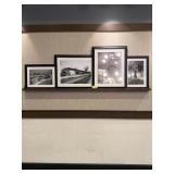 4 ASSORTED FRAMED RETRO FLORIDA PHOTOS