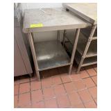 Stainless steel work table with stainless steel