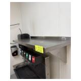 Stainless steel wall shelf 36" x 15" wide