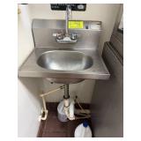 Stainless steel hand sink wall mounted 19 inches