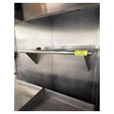 Stainless steel wall shelf 36" x 12" wide