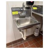 Wall mounted hand sink 16 inches with faucet