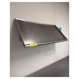 Wall mounted stainless steel angled rack shelf 42