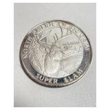 1oz Silver White Tailed Deer