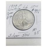 1939-P Walking Lib Half BU MS65