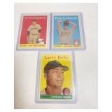 (3) Vintage Topps Baseball Cards