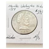 1759 Martha Washington Hobo Not Silver