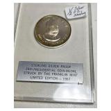 1/2oz Sterling Silver Proof W. Taft